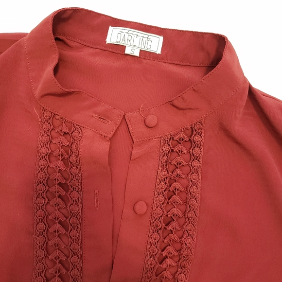 Dip of Darling Ruffle Button Up - Picture 3 of 3